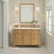 James Martin Vanities 48'' Single Vanity, Light Natural Oak w/ 3 CM White Zeus Quartz Top 424-V48-LNO-3WZ - alternate 5